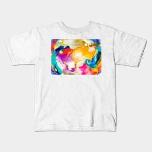 Colourful Fluid art Kids T-Shirt